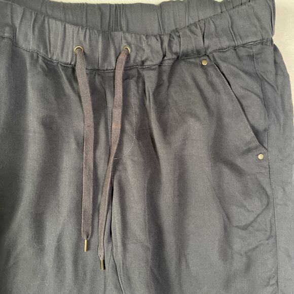 Converse One Star Pull On Jogger Pants Women’s M Gray Mid Rise Side Pockets - Picture 3 of 5